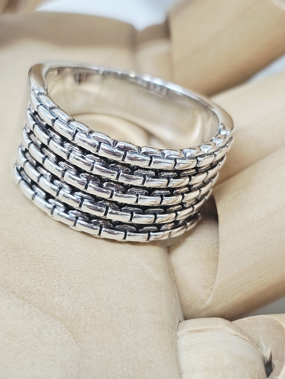 Jai John Hardy Box Chain Link Ring 10.75